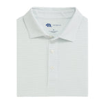 Heathered Birdie Stripe Performance Polo FROSTY GREEN