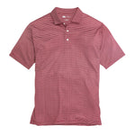 Birdie Stripe Performance Polo Zinfandel