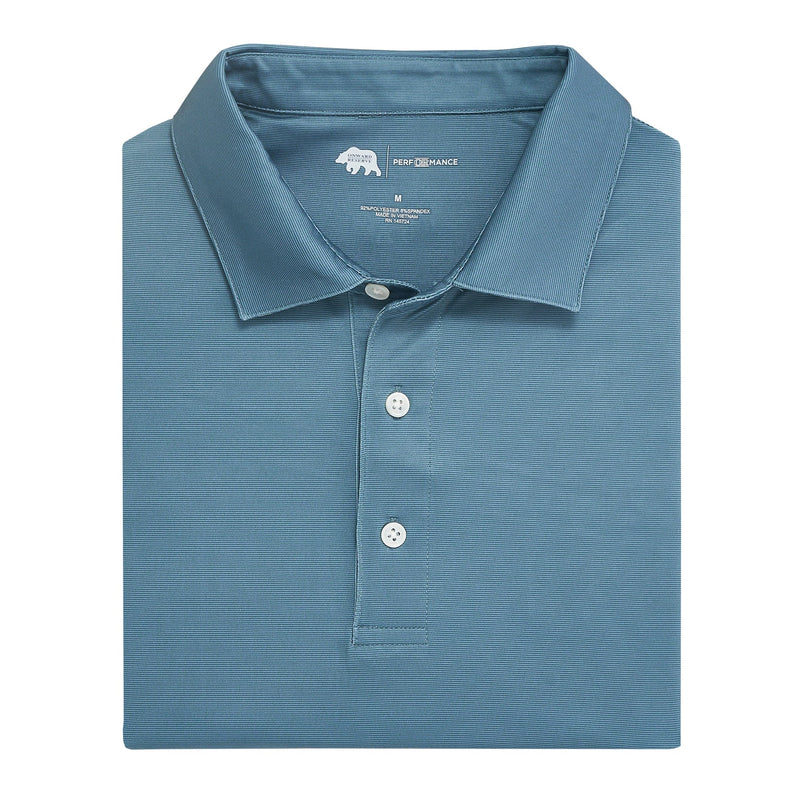 Hairline Stripe Performance Polo COUNTRY BLUE