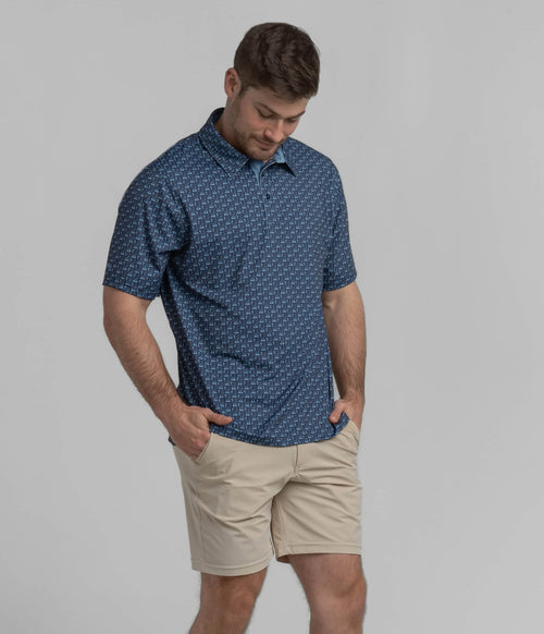 Perfect Round Printed Polo Nocturnal