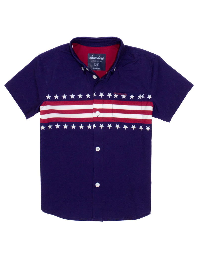 BOYS SHORDEES SUMMER SHIRT USA