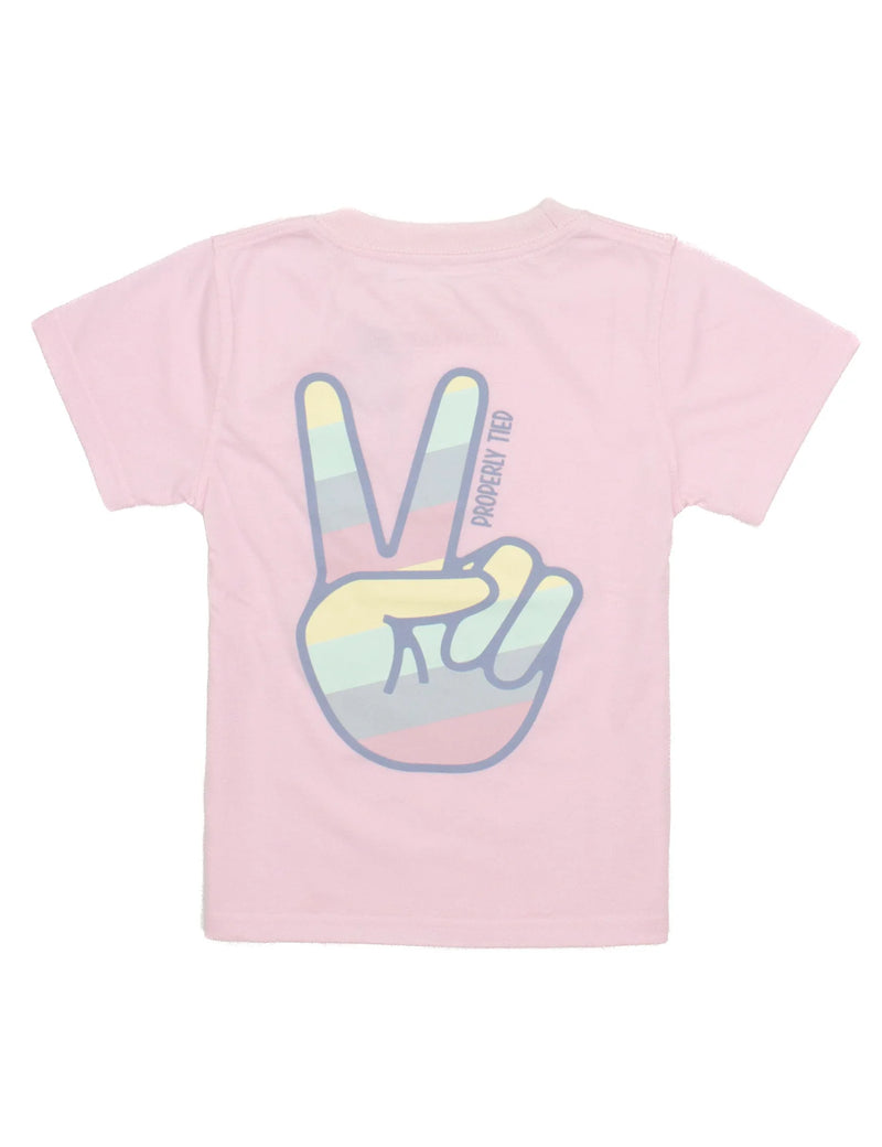 GIRLS PEACE SIGN SS ROSE