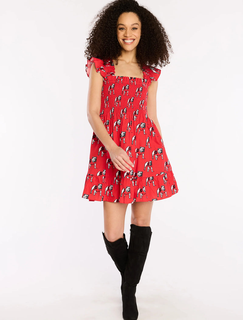 The Poplin Smocked Dress | Georgia
