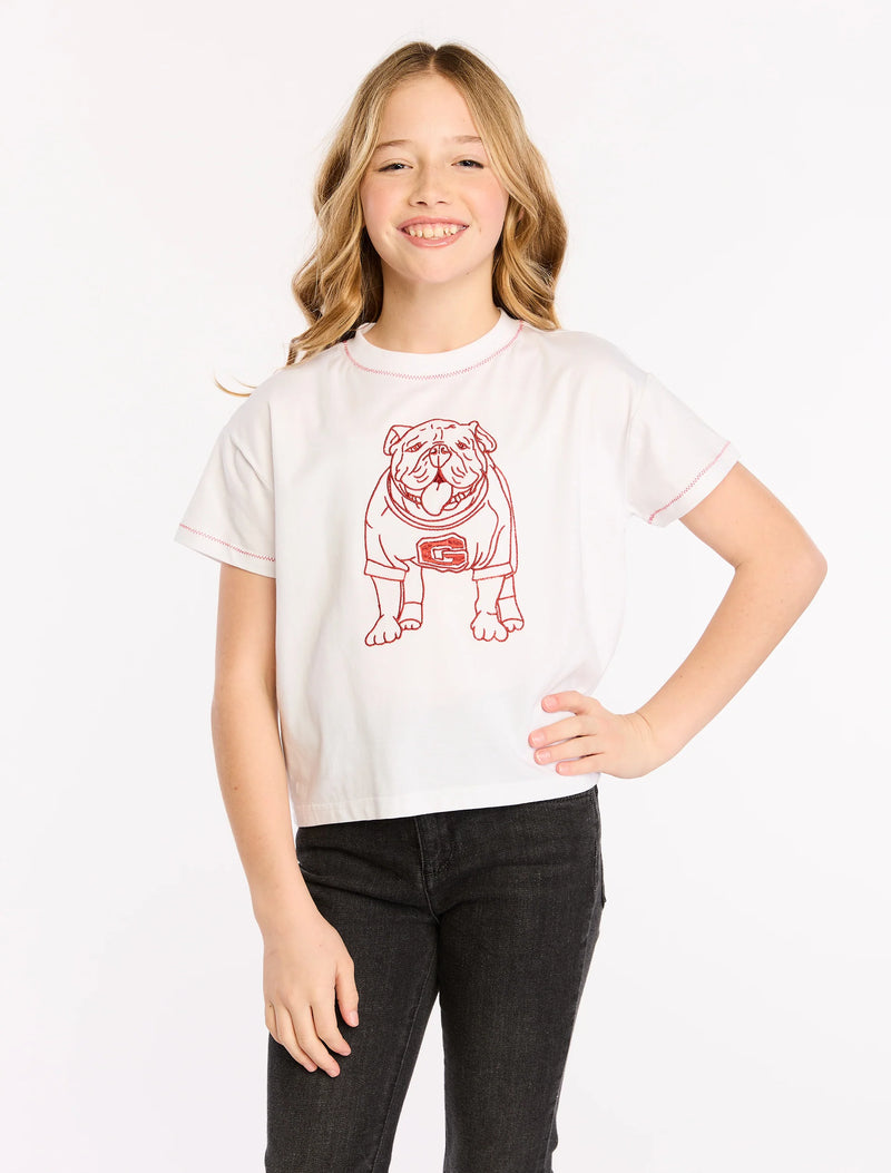 The Girls Embroidered Tee | Georgia