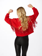 The Dawgs Fringe Sweatshirt | Red