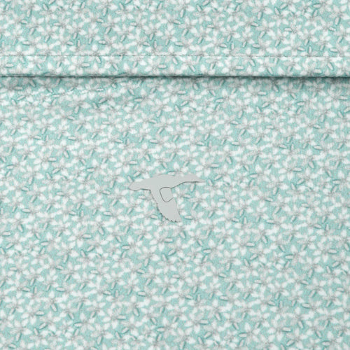 Green Plumeria Printed Performance Polo