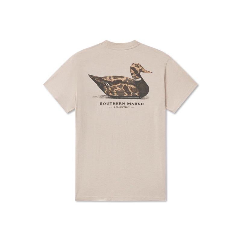 Vintage Duck Decoy Tee - Camo WASHED OATMEAL