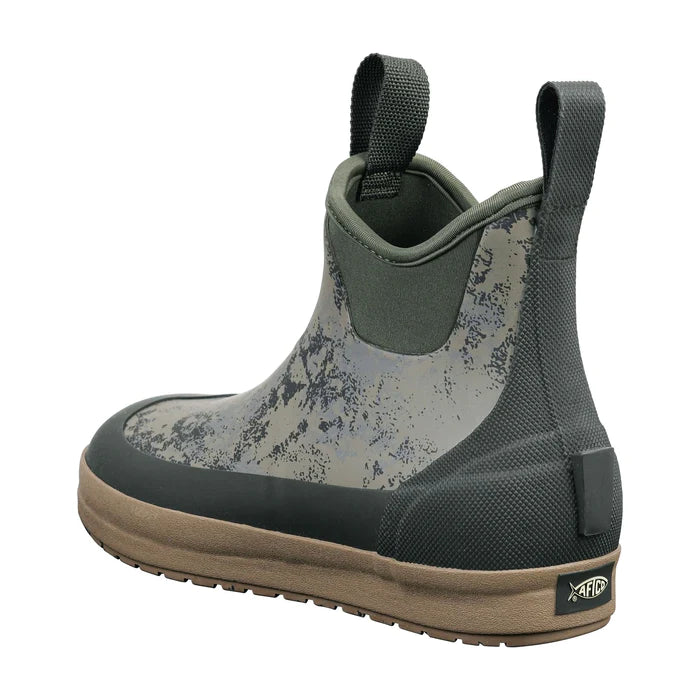 Ankle Deck Fishing Boots Green Acid Camo