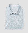 Biggest Fan Printed Polo Powder Blue
