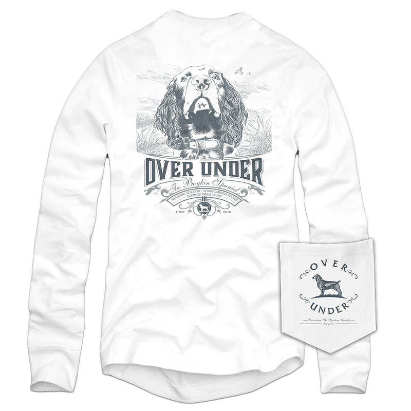 L/S BOYKIN SPANIEL T-SHIRT WHITE