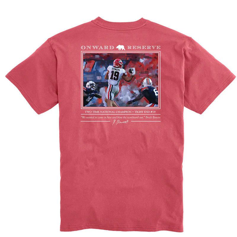 Brock Bowers Tee - Washed Red