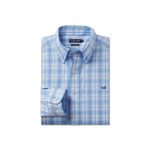 Benton Performance Plaid Dress Shirt Lilac & Mint