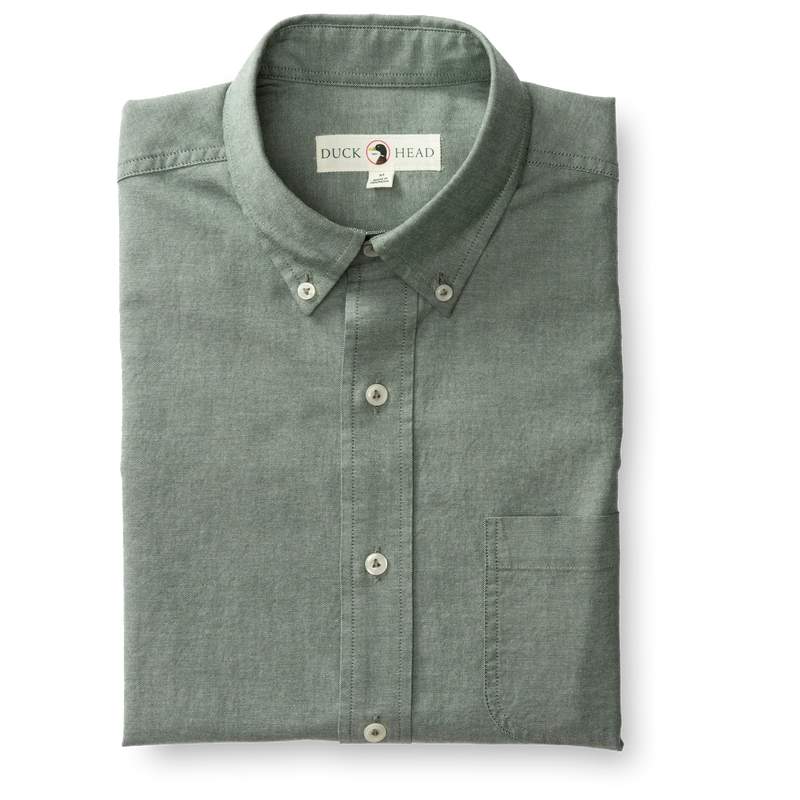 Cotton Oxford Sport Shirt CILANTRO