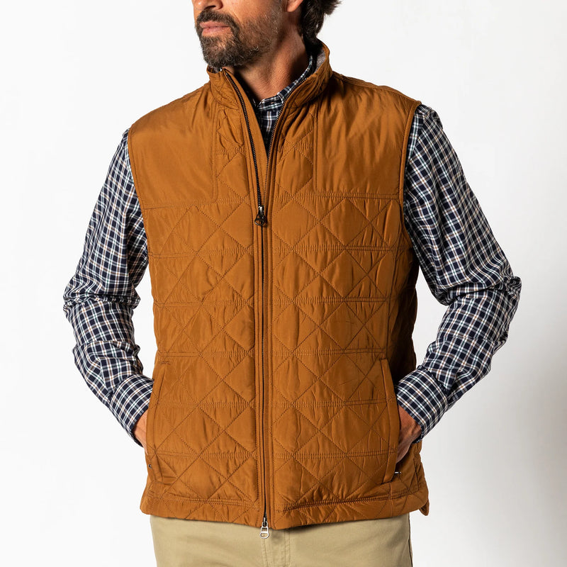 Fremont Sport Performance Quilted Vest Dark Amber