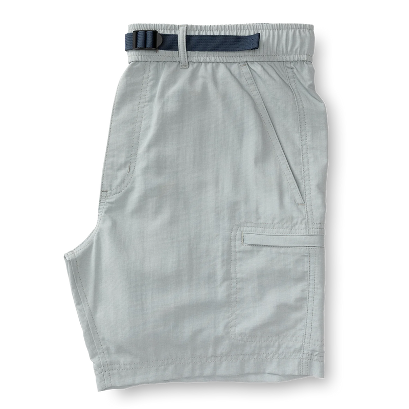 7" On The Fly Performance Short Quarry Grey