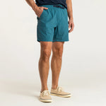 7" On The Fly Performance Short Aegean Blue