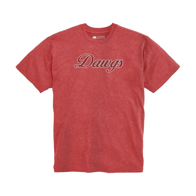 Dawgs Script Vintage Wash Tee - Red
