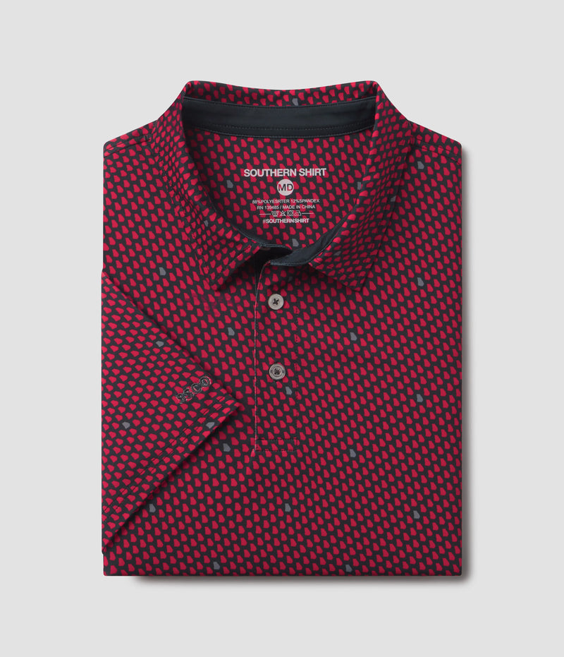 Dawg Walk Printed Polo Dawg Nation