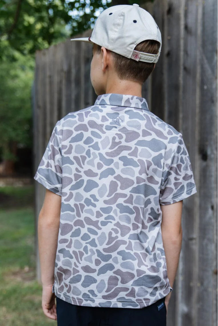 Youth Polo - Classic Deer Camo