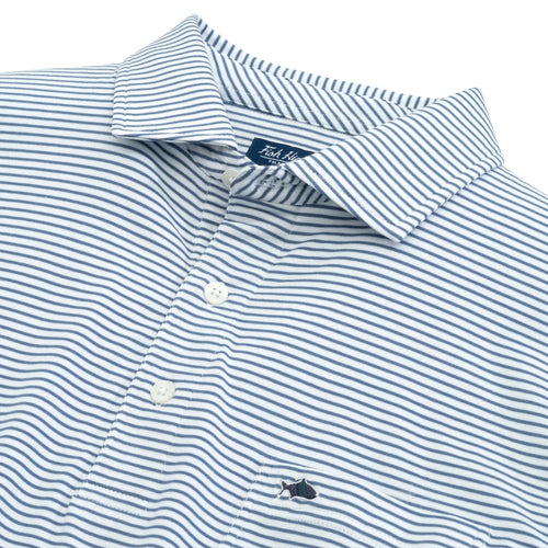 PAMLICO STRIPE POLO MIDNIGHT