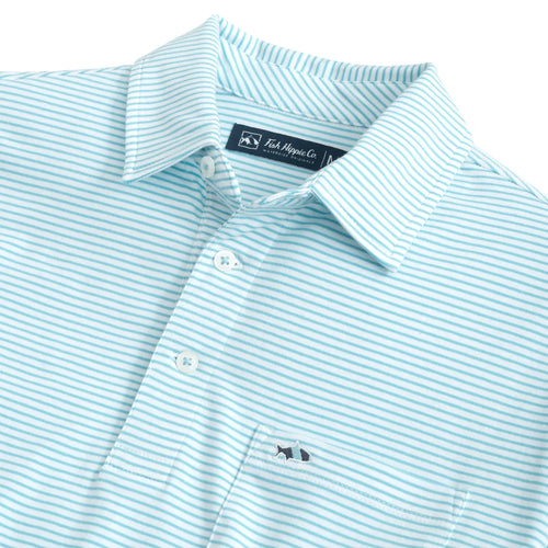 PAMLICO STRIPE POLO RANGER BLUE