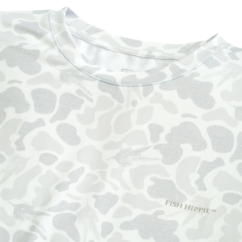 FLY CAMO PERFORMANCE CREW WHITE