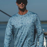 FLY CAMO PERFORMANCE CREW FRESH BLUE