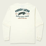 Feathers Vintage White LS Tee