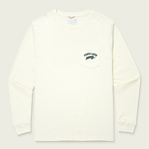 Feathers Vintage White LS Tee