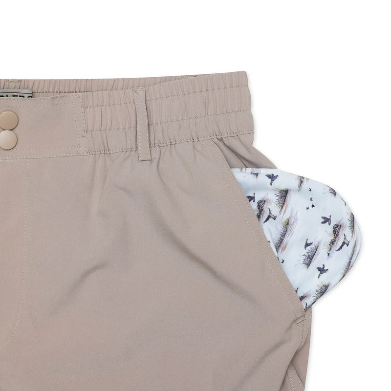 Everyday Short - Cobblestone Khaki - Duck Hunt Pocket 7"