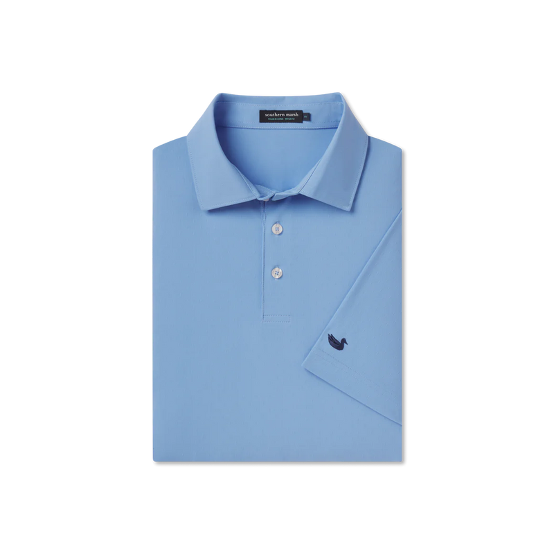Galway Grid Performance Polo French Blue