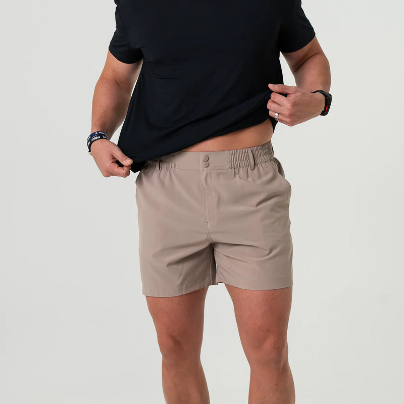 Everyday Short - Cobblestone Khaki - Duck Hunt Pocket 7"