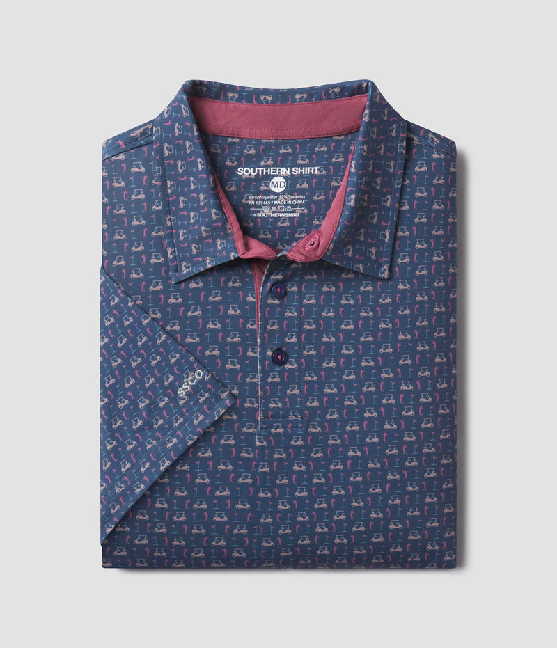 Perfect Round Printed Polo - Dusk