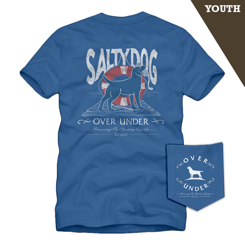 S/S YOUTH SALTY DOG T-SHIRT BLUE JEAN