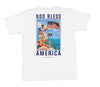 OLD GLORY AT SEA SHORT SLEEVE TEE WHITE