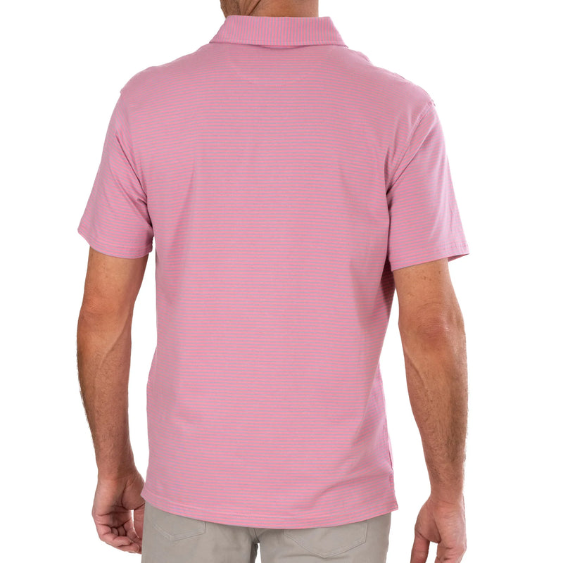 SHELLBINE STRIPE POLO SALMON