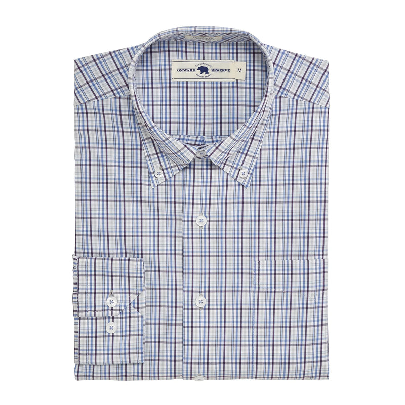 Recoil Tailored Fit Performance Shirt - Plum