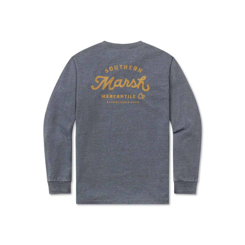 SEAWASH™ Tee - Marsh Mercantile Co. - Long Sleeve Midnight Gray