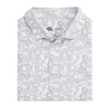 Topographic Golf Printed Performance Polo WHITE