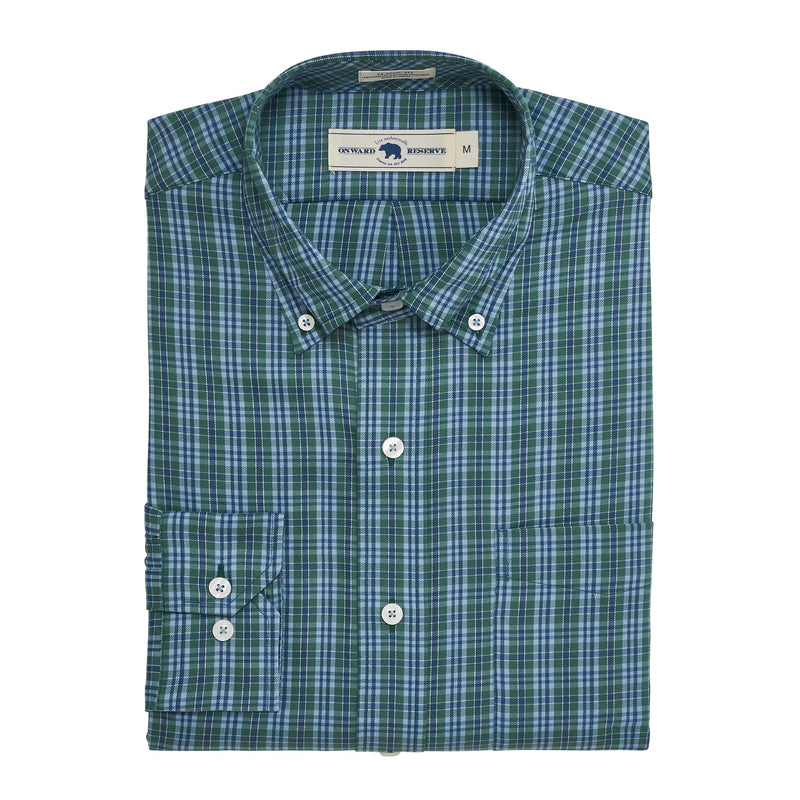 Flush Classic Fit Brushed Performance Twill - Smoke Pine