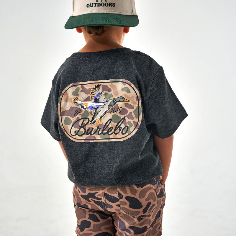 Youth Tee - Ducks Flying In - SS - Heather Black