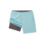 Youth Marlin Lined Performance Short Washed Barbados Blue