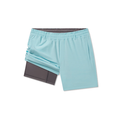 Youth Marlin Lined Performance Short Washed Barbados Blue