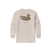 Youth Duck Originals Tee - Camo - Long Sleeve Washed Oatmeal