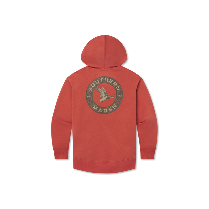 Youth Surfside Hoodie - Inflight Camo Washed Red