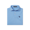 Youth Galway Grid Performance Polo French Blue