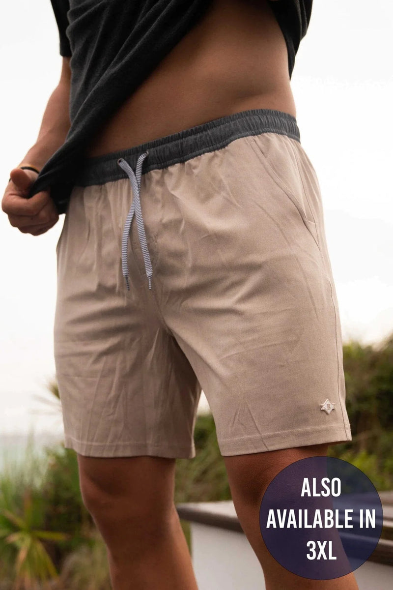 Athletic Shorts - Heather Khaki Driftwood Camo Liner