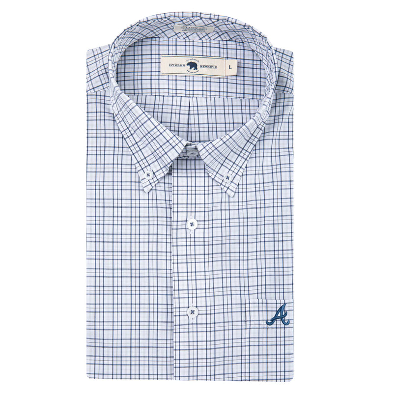 ATLANTA BRAVES ALL TEAM TATTERSALL BUTTON DOWN