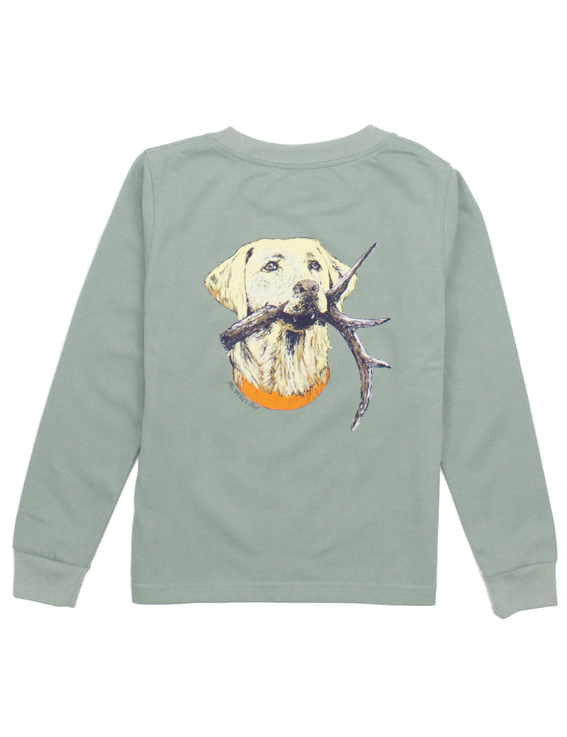 BOYS ANTLER LAB LS SAGE