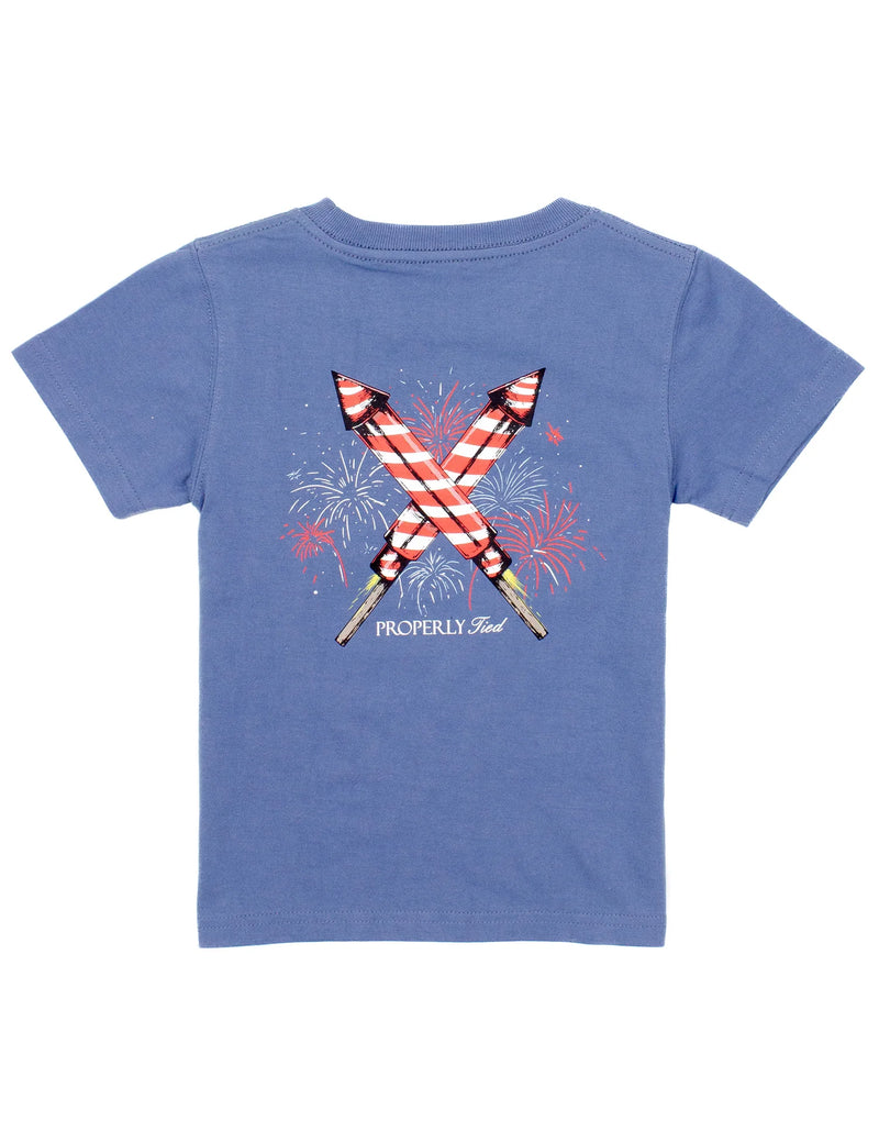Boys Firecracker SS Space Blue